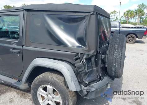 2018 Jeep Wrangler Sport S 4X4 из США, поврежденный, VIN 1C4GJXAG5JW138437